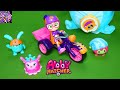 Abby Hatcher Unboxing Toys Video for Kids Fuzzly Catcher Talking Bozzly Plush Toy and Adventure Bike