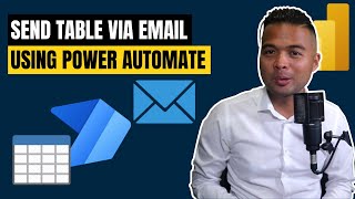 How to send a TABLE via EMAIL using Power Automate // Beginners Guide to Power BI in 2021