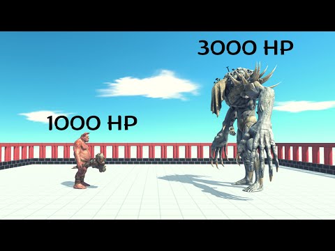 1000 HP Ogre Lord Vs 3000 HP Every Giant Unit ARBS | Animal Revolt Battle Simulator
