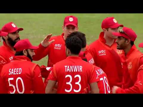 Ehsan Khan traps Dwayne Smith LBW - 2017 HK T20 Blitz