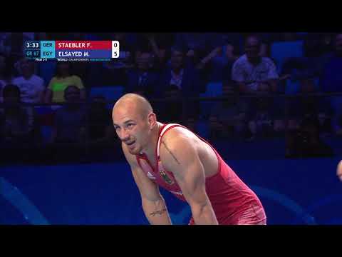 BRONZE GR - 67 kg: F. STAEBLER (GER) v. M. ELSAYED (EGY)