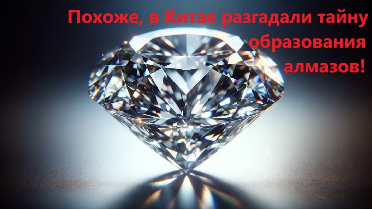Похоже, в Китае разгадали тайну образования алмазов!