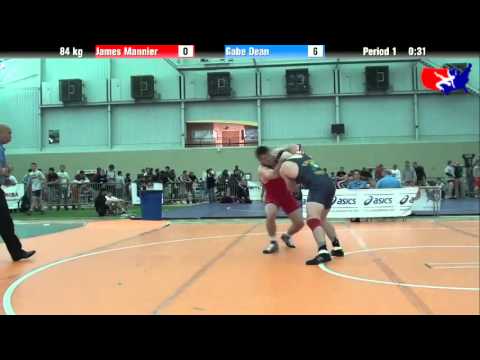 James Mannier vs. Gabe Dean at 2013 ASICS University Nationals - FS