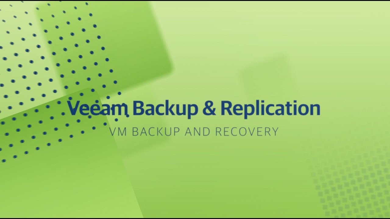 Veeam Backup & Replication - VM Yedekleme ve Kurtarma video