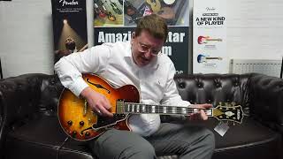 Video thumbnail for D'Angelico Excel SS XT Iced Tea Burst Quilt Electric Guitar | Demonstration From Rimmers Music by Rimmers Music