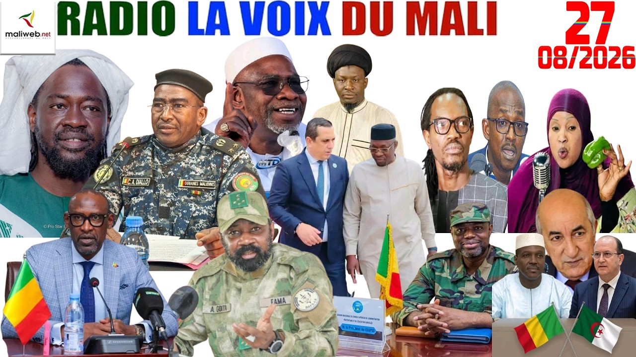 La Revue de Presse de la RADIO LA VOIX DU MALI du 27 Août 2026