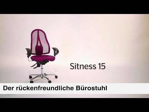 Artikelvideo 1 für Topstar Bürostuhl Sitness® 15, ST19UG20 Stoff schwarz, Gestell chrom, Artikelnummer 462440