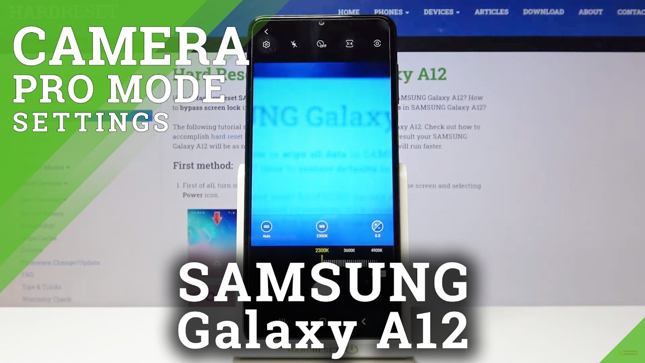 How to Use Camera Pro Mode in Samsung Galaxy A12?