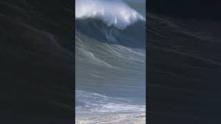 18 Year Old Has Massive Wipeout At Nazare #shorts