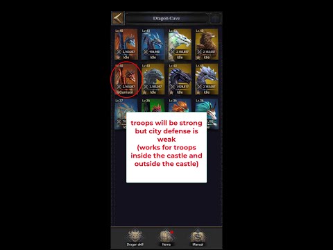 Clash Of Kings: Passive Dragon Defense and Counter Cavalry.