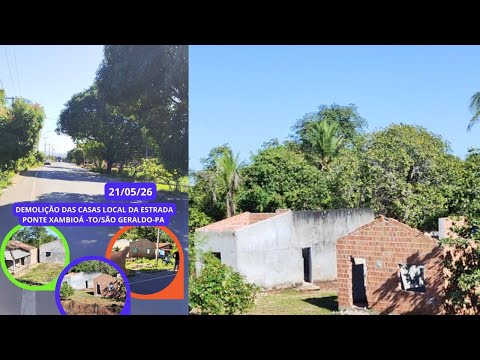21/05/26 MUDANÇA NA ESTRADA DE ACESSO A CABECEIRA DA PONTE DE XAMBIOÁ TOCANTINS DIVISA SÃO GERALDO