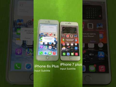 iPhone 6s plus vs iPhone 7 Plus speed test