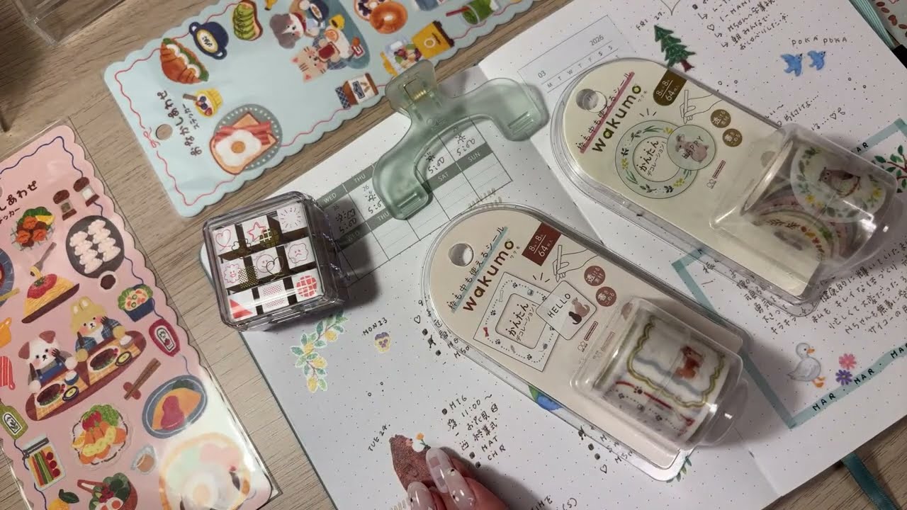 【まったり】新しい文房具を試す手帳のじかん🫶