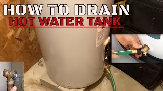 How To Drain & Fill Hot Water Tank