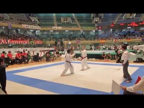 JKA World Cup 2014 Team Kumite Chile VS Denmark