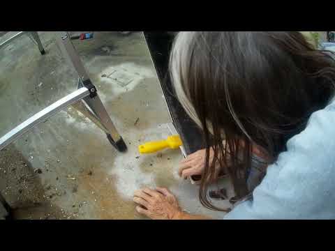 Rotted core and fiberglass repair with new honeycomb core