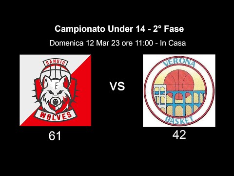 Highlight partita dei nostri under 14 contro verona basket in casa 61-42