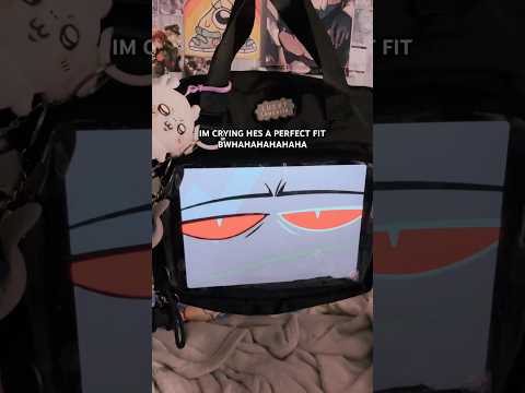 Vox has been bagified he can come with me places now #hazbinhotel #vox #craft #bag #chiikawa #hh