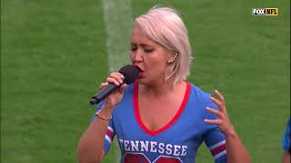 Meghan Linsey - US National Anthem - Seattle At Tennessee (NFL) - September 24, 2017