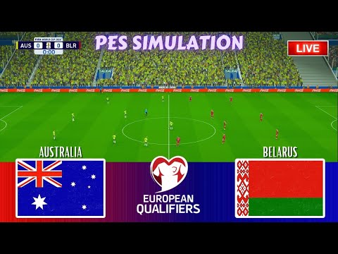 🔴Australia vs Belarus | FIFA World Cup 2026 Full Match | PES 21 Gameplay Simulation | 4K60 |