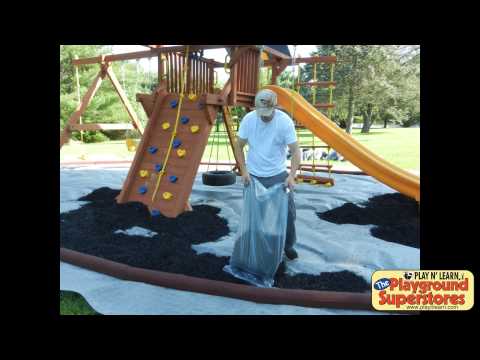 image-What is best to put under a swing set?