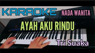 Download lagu Karaoke AYAH AKU RINDU [ Tri Suaka] Nada Wanita mp3