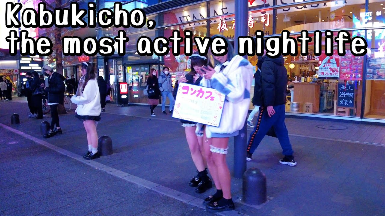 Tokyo Walk, Liven up your Night in Kabukicho｜red light area district Japan 東京 歌舞伎町 4k