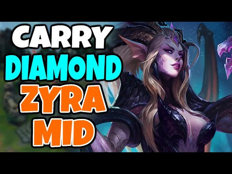 Can I CARRY DIAMOND with ZYRA MID? Challenger Zyra Mid | 11.15 - League of Legends