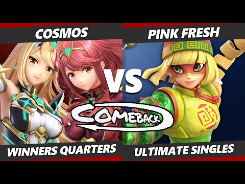The Comeback Winners Quarters - Cosmos (Pyra Mythra) Vs. Pink Fresh (Min Min) SSBU Ultimate