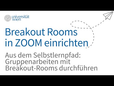 Breakout Rooms in ZOOM einrichten