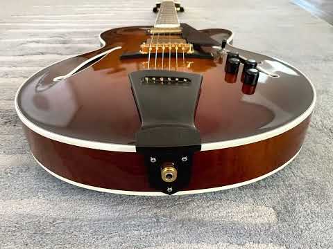 Trenier Custom Jazz Guitar 2008 Dark Sunburst image 14