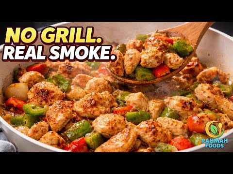 Chicken Shish in a Pan 🔥 JUICY & Smoky (No Grill, 15 Minutes!) | Rahmah Foods