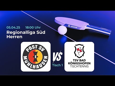 Post SV Mühlhausen II vs. TSV Bad Königshofen II | Tischtennis Saison 24/25 - Tisch 1
