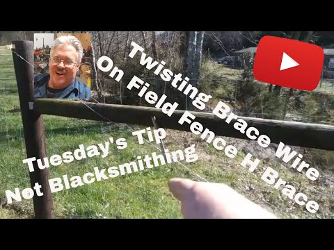 Tuesday's Tip: Conduit for Field Fence Brace Wire...