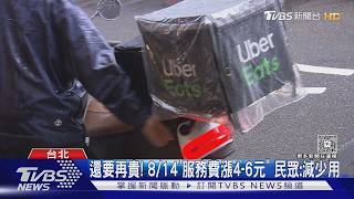 影音/Uber Eats疊單涉違法將補發報酬 8/14起服務費漲4至6元