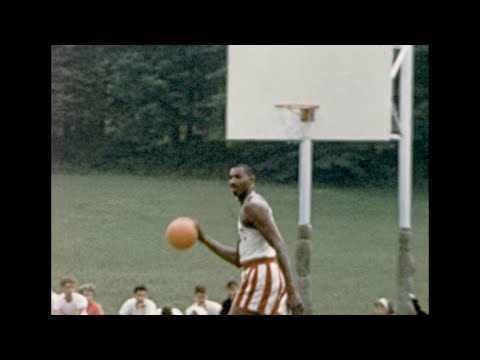 Wilt Chamberlain Dunks Free Throw & Swishes Half Court Shot!