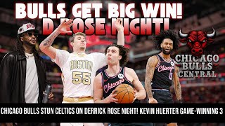 Chicago Bulls STUN Celtics on Derrick Rose Night! Kevin Huerter Game-Winning 3 Seals Emotional Win 🔥