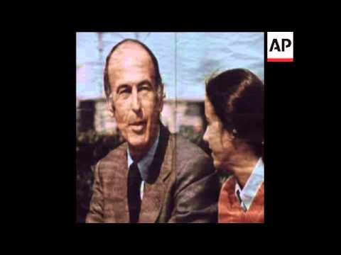 SYND 30-4-74 GISCARD D'ESTAING CAMPAIGNING