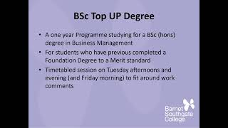 Higher Education Business courses webinar