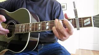 Gibson SJ Special 12 fret demo. How to play "Easy Living" by Miranda Lambert