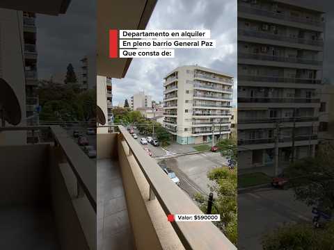 Alquiler de departamento en un tercer piso ubicado en pleno barrio General Paz - Córdoba