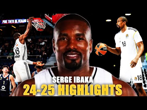 Serge Ibaka HIGHLIGHTS 24-25 SEASON 🔥 Veteran Power in EuroLeague! 🌍💪
