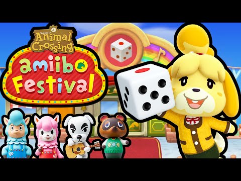 Animal Crossing Amiibo Festival PART 1 Gameplay Walkthrough (Isabelle & Digby November Board) Wii U Video