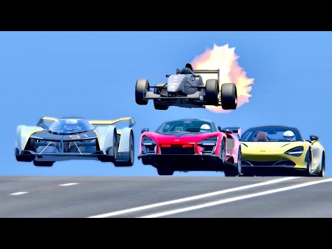 McLaren Hypercars vs Formula Jet Engine - Drag Race 20 KM