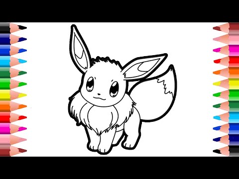 Pokemon coloring pages - How to draw pokemon eevee ...