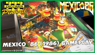 Zaccaria Pinball [PS4] - Mexico 86 Gameplay - Solid State Table - 1986