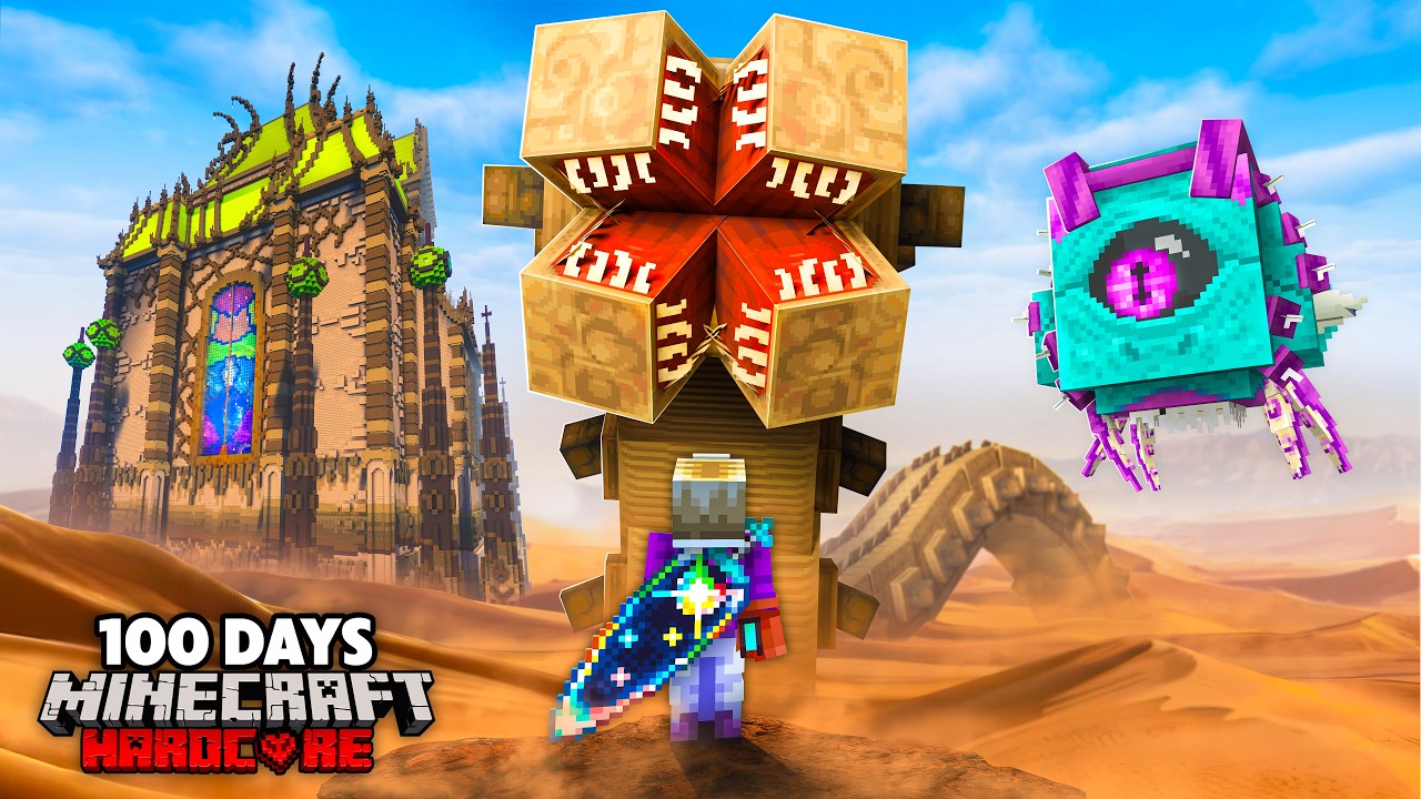 I Survived 100 Days in a SUPERIOR RPG in Minecraft Hardcore!