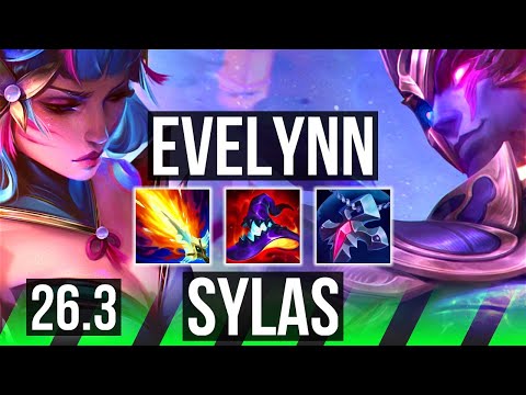 EVELYNN vs SYLAS (JGL) | Good KDA: 17/1/6 | EUW Grandmaster | 26.3