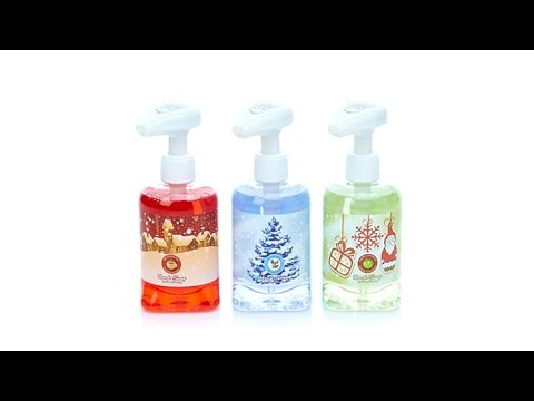 Winter Lane Set of 3 Holiday Musical Soap Pumps