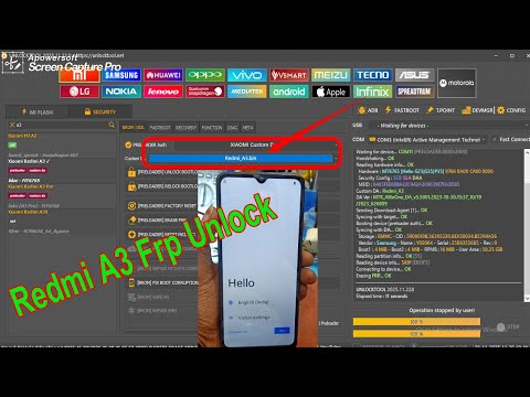 Redmi A3 Frp Unlock tool | A3 Unlock Frp Bypass | Redmi all Mobile Unlock solution New Update 2025